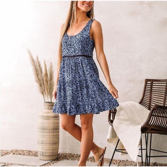 En Creme NWT Printed Tank Dress - Picture 1 of 8